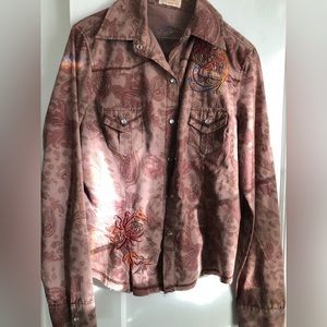 Moon boutique brand women’s western shirt medium